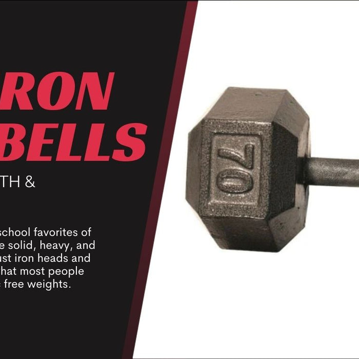 Cast Iron Dumbbells Heavy-Duty Strength & Timeless Design