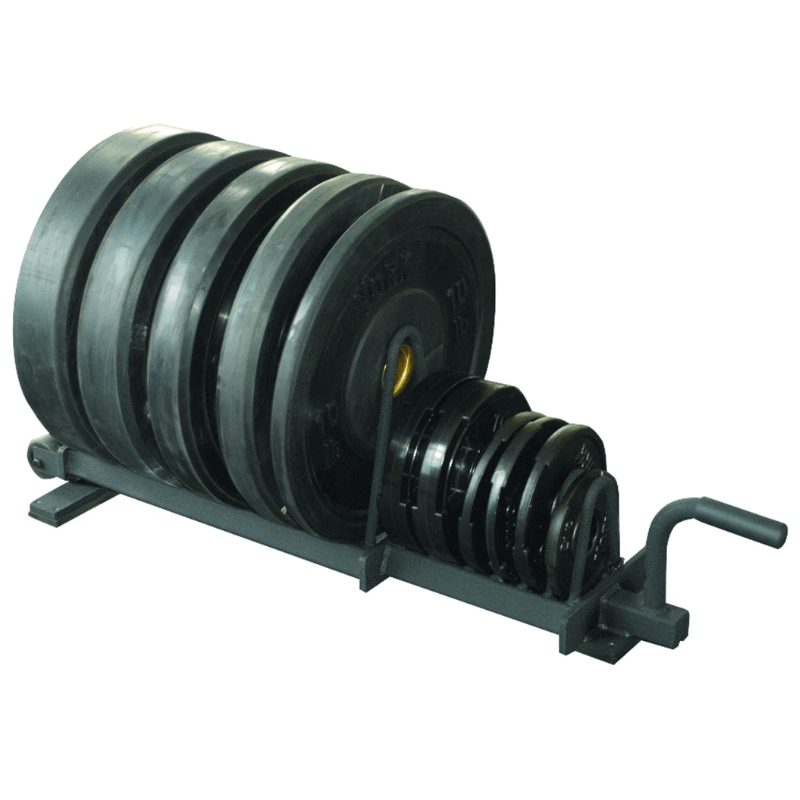 69040 YORK Horizontal Plate Rack - Half Set - Black Sample with Plates