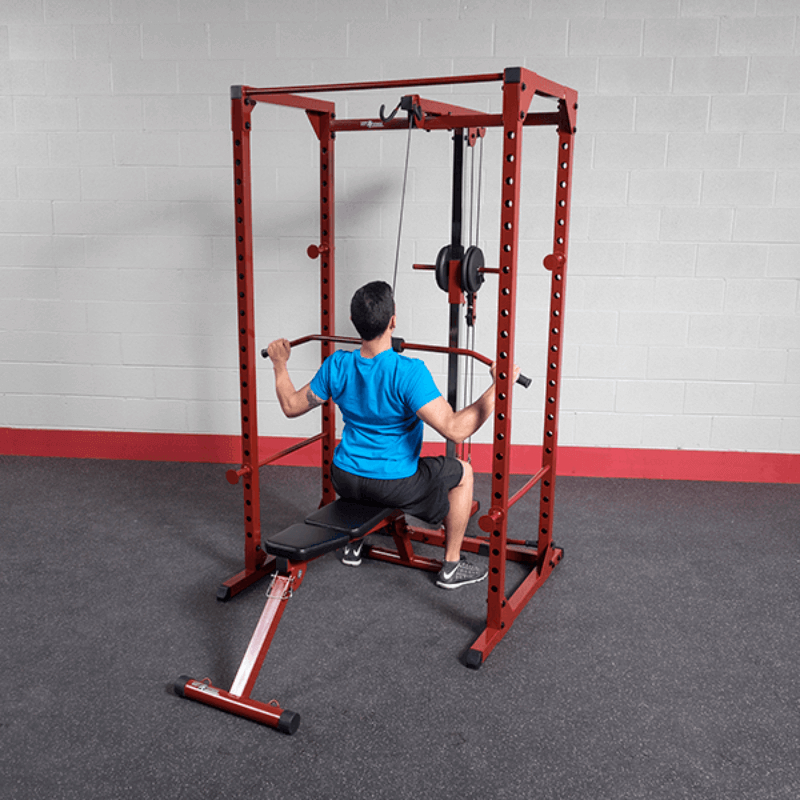 BFLA100  Body Solid Lat Attachment for BFPR100 Sample Exercise with Bench