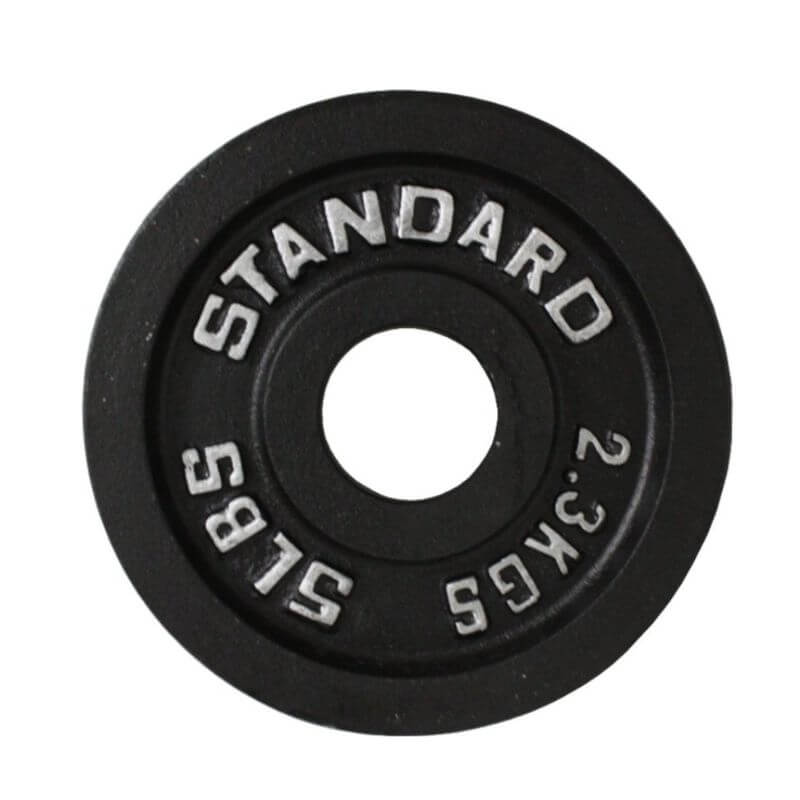 BO Troy Economy Black Cast Iron Olympic Plate 15 lb