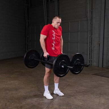 Body Solid Farmers Walk Handles, Bars | BSTFWH Sample Exercise with Plates