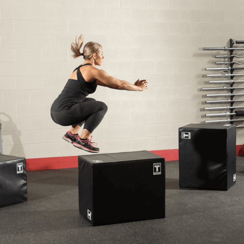 BSTSPBOX  Body Solid 3 Way Soft Plyo Box, Sample Exercise