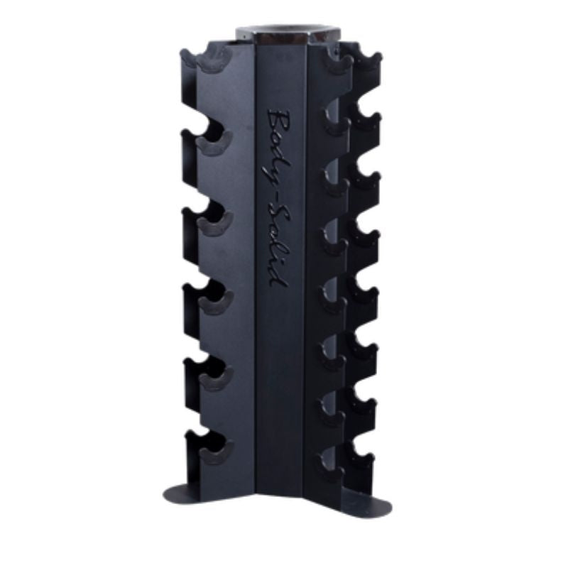 Body-Solid 3-Sided Vertical Dumbbell Rack - GDR80 Empty Vertical Dumbbell Rack