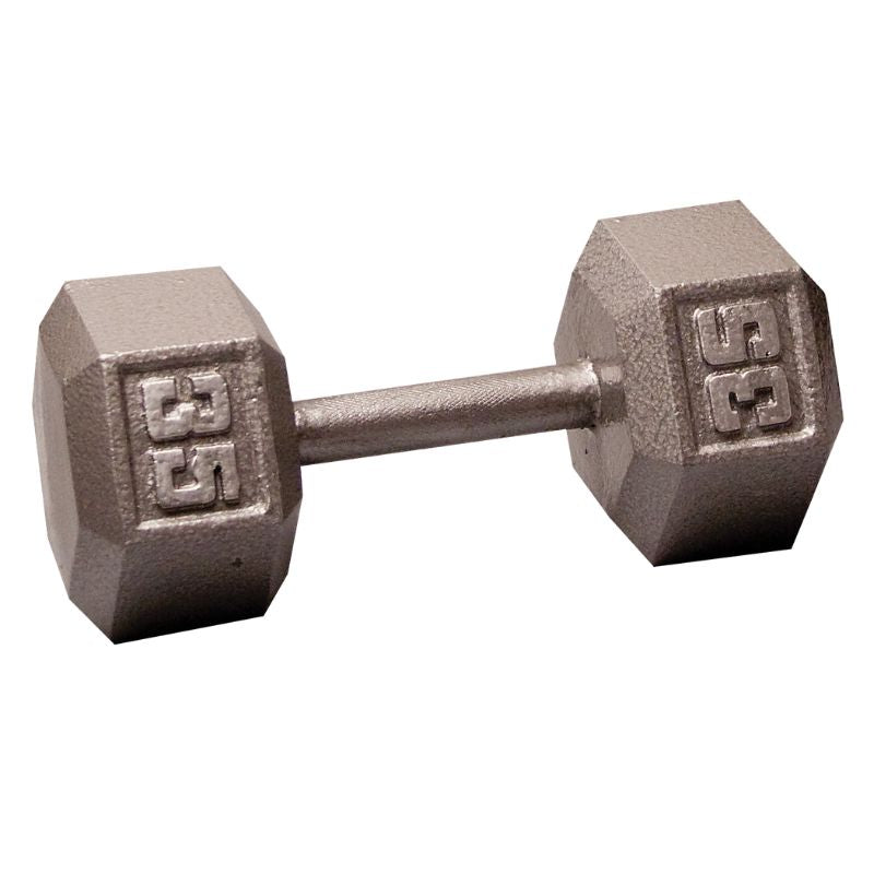 Body-Solid 35 lb Cast Iron Hex Dumbbells