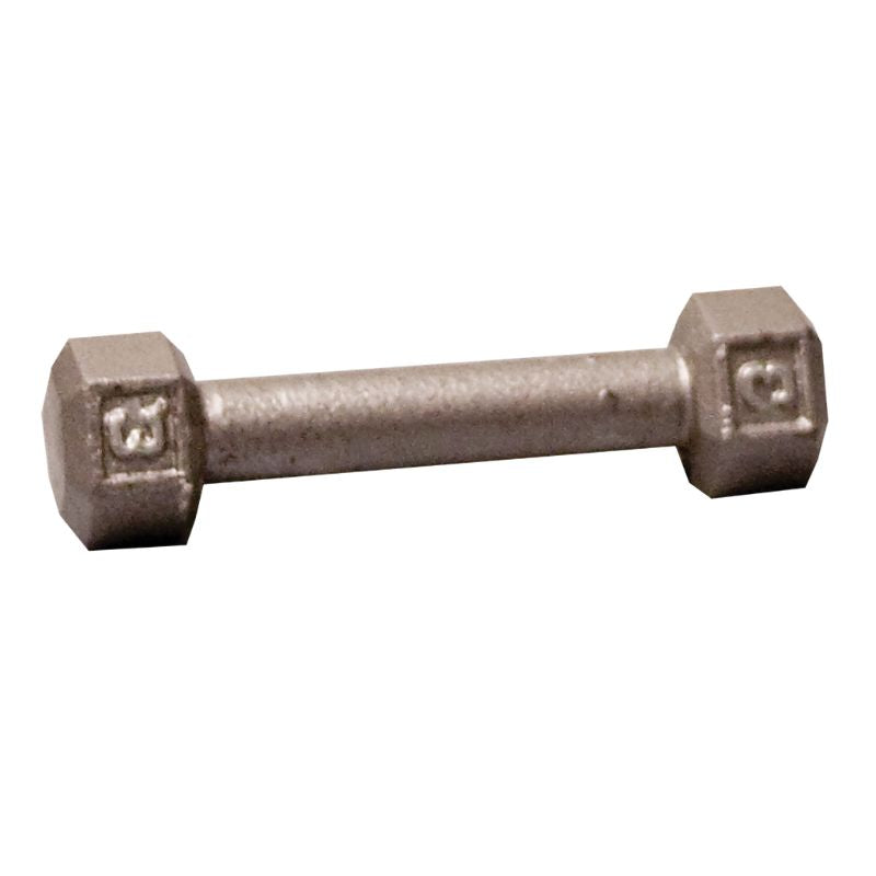 Body-Solid 3 lb Cast Iron Hex Dumbbells