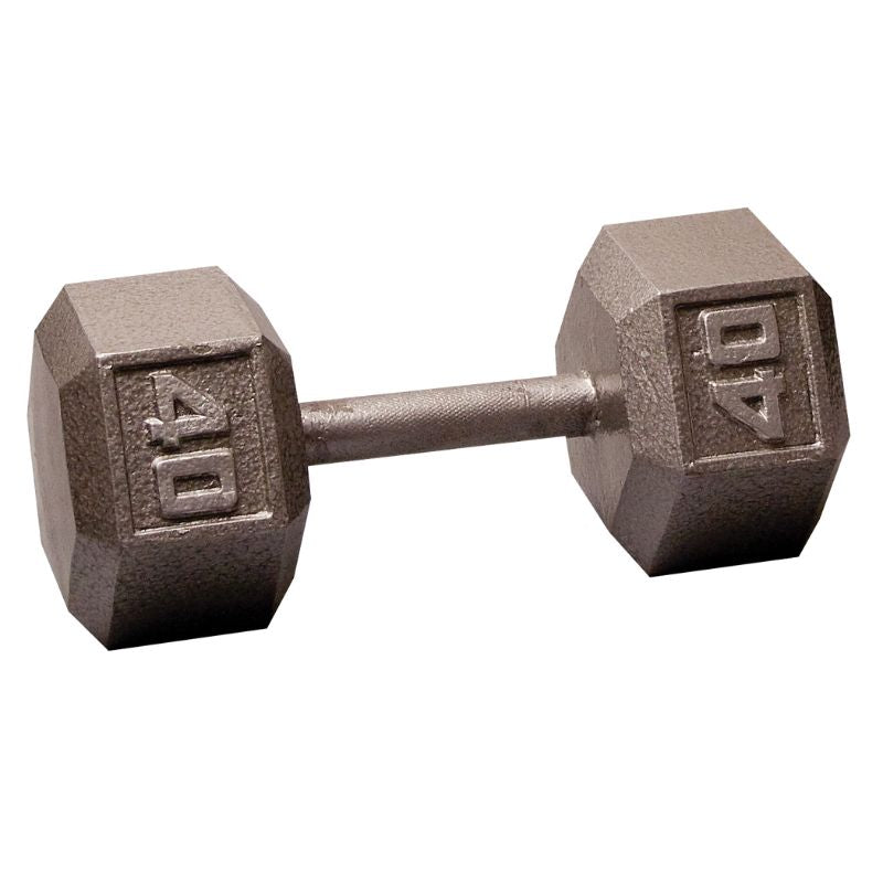 Body-Solid 40 lb Cast Iron Hex Dumbbells