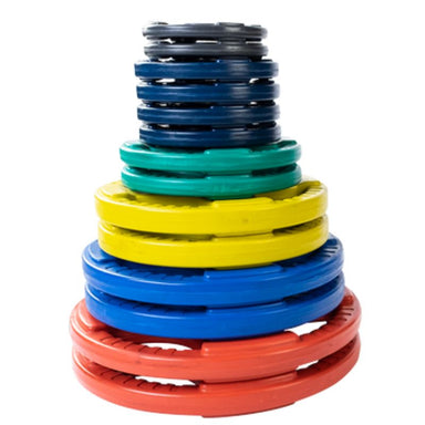 Body-Solid Color Rubber Grip Olympic Sets 255 lb weight plate olympic set