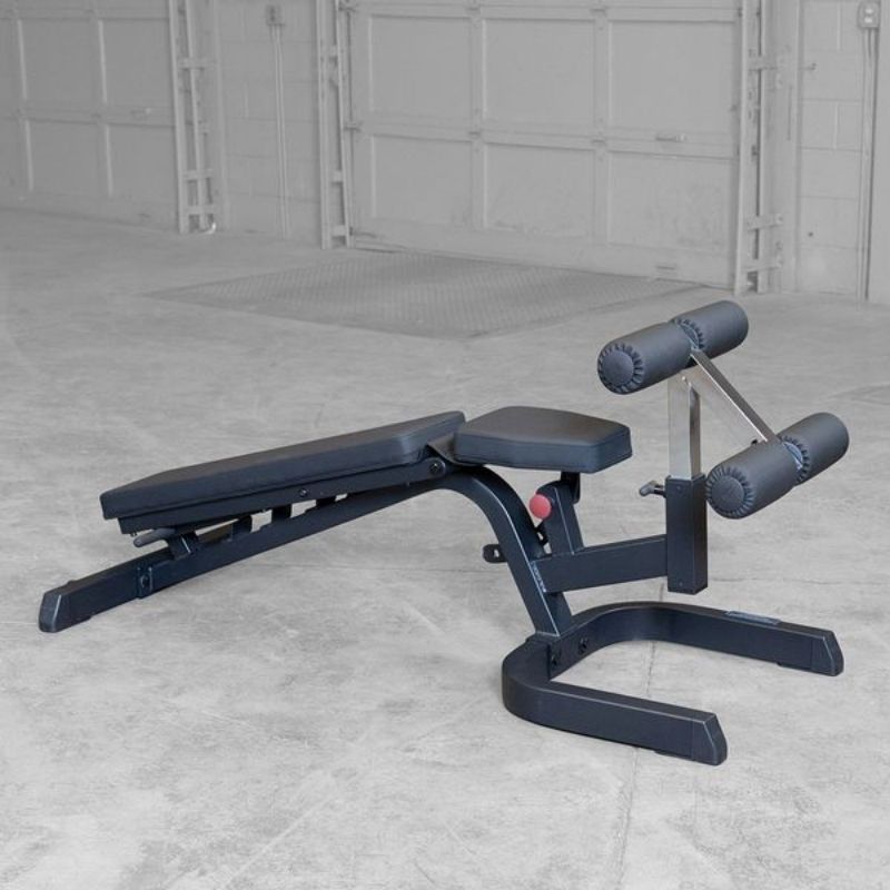 Body-Solid Heavy Duty Flat Incline Decline Bench - GFID71B Decline Position
