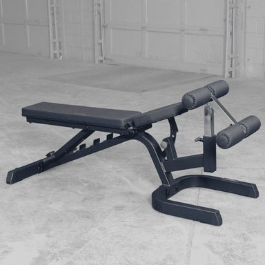 Body-Solid Heavy Duty Flat Incline Decline Bench - GFID71B Flat Bench with Slightly inclined Seat