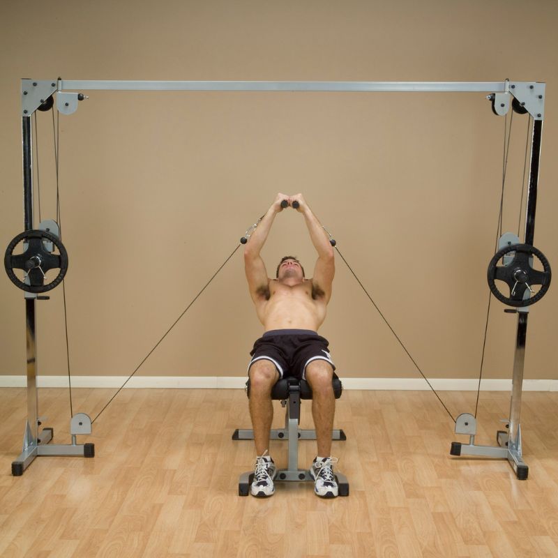 Body-Solid Powerline Cable Crossover Machine - PCCO90X Bench Fly