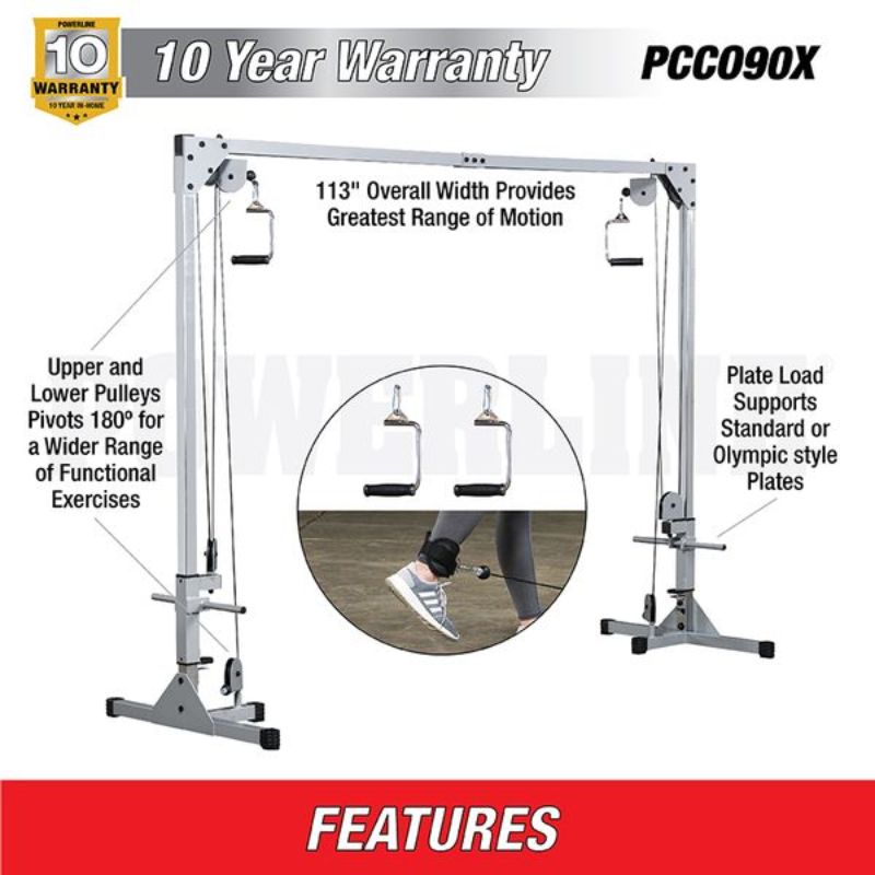 Body-Solid Powerline Cable Crossover Machine - PCCO90X Features