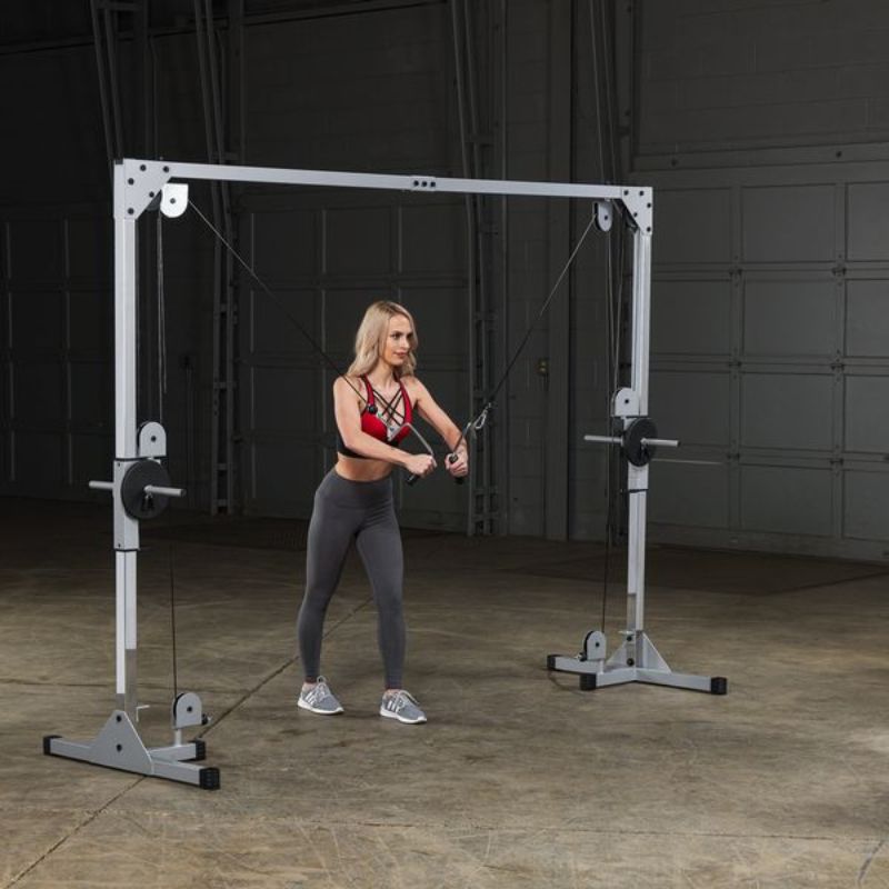 Body-Solid Powerline Cable Crossover Machine - PCCO90X High To Low Chest Fly