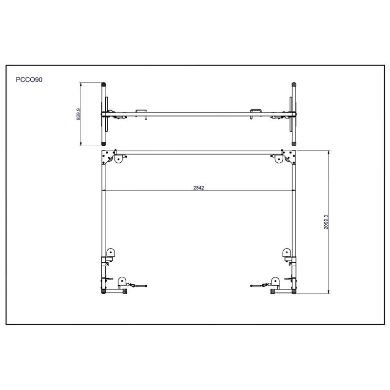 Body-Solid Powerline Cable Crossover Machine - PCCO90X Schematics