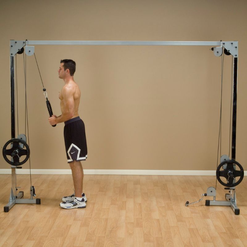 Body-Solid Powerline Cable Crossover Machine - PCCO90X Tricep Pulldown