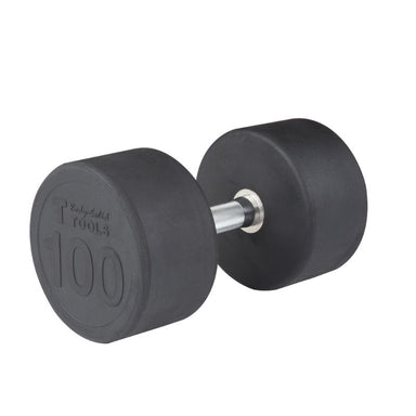 Body-Solid Premium Round Rubber Dumbbells 100 lb Round Rubber Dumbbell