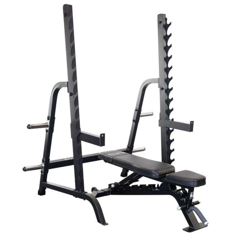 Body-Solid Pro Club Bench Rack Combo - SDIB370 Flat Bench
