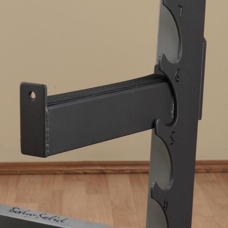 Body-Solid Pro Club Bench Rack Combo - SDIB370 Safeties Front View