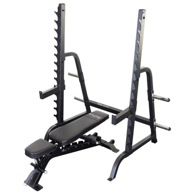 Body-Solid Pro Club Bench Rack Combo - SDIB370 Top View Flat Bench