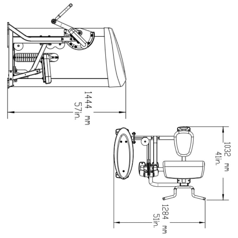 Body-Solid Pro ClubLine Series II Arm Curl Machine - S2AC Schematics