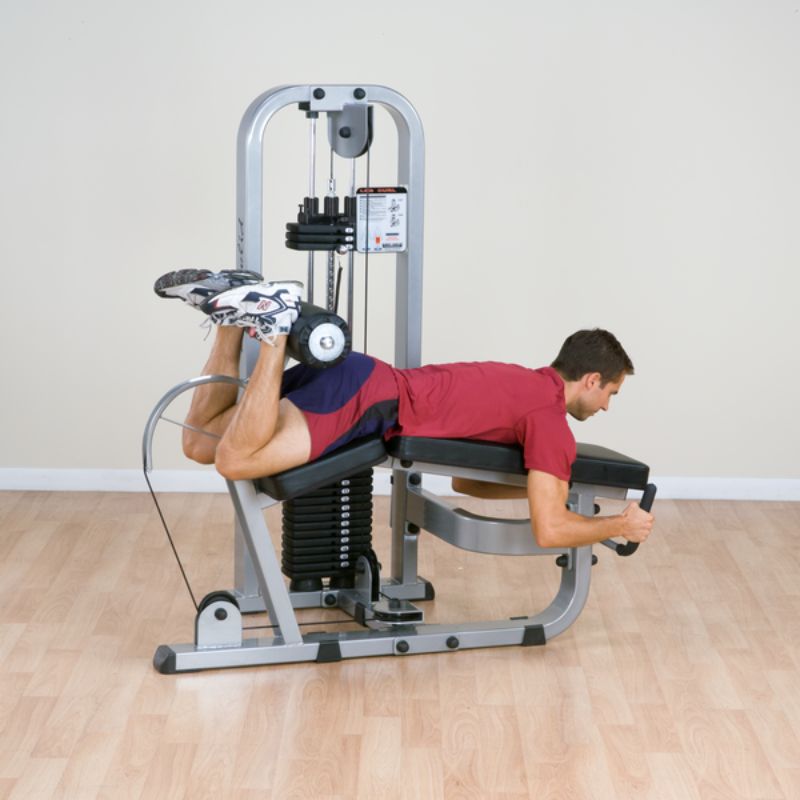 Body-Solid Pro Clubline Leg Curl Machine - SLC400G Sample Exercise Male