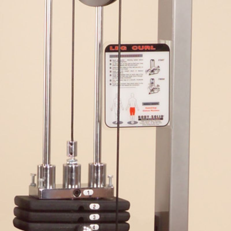 Body-Solid Pro Clubline Leg Curl Machine - SLC400G Schematics