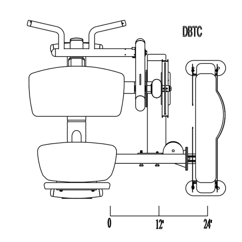 Body-Solid Pro Dual Bicep & Tricep Machine - DBTC-SF Schematics
