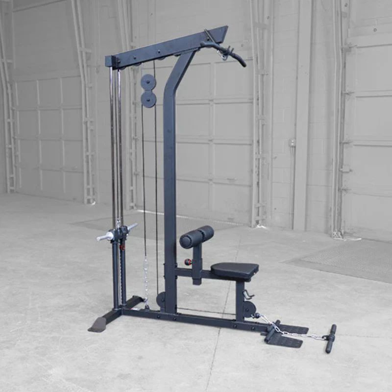 Body-Solid Pro Lat Machine - GLM85B Left Side View