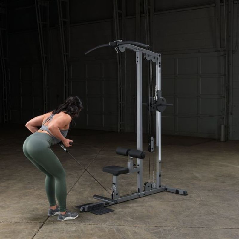 Body-Solid Pro Lat Machine - GLM85B Standing Cable Row Women Workout