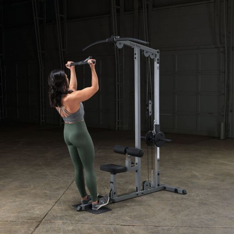 Body-Solid Pro Lat Machine - GLM85B Standing Chin Down Workout