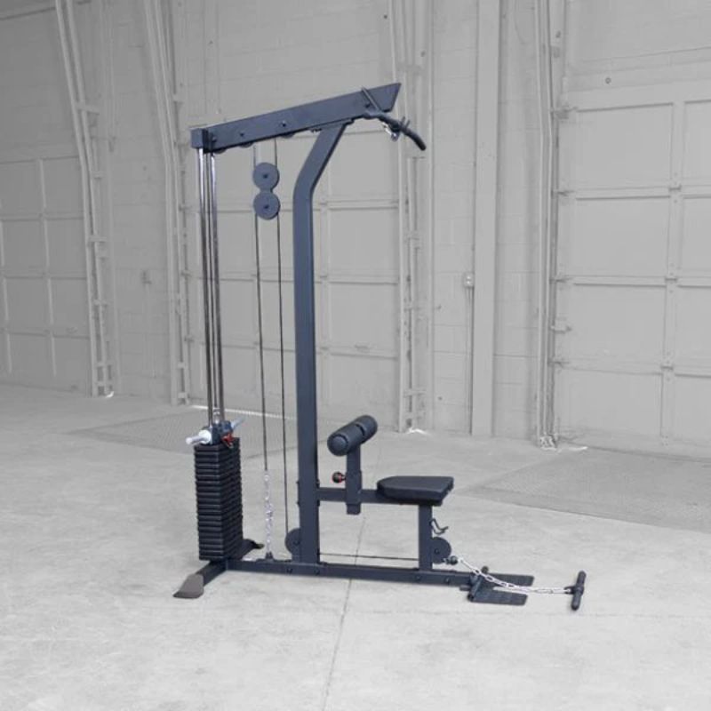 Body-Solid Pro Lat Machine - GLM85B with Weight Stack