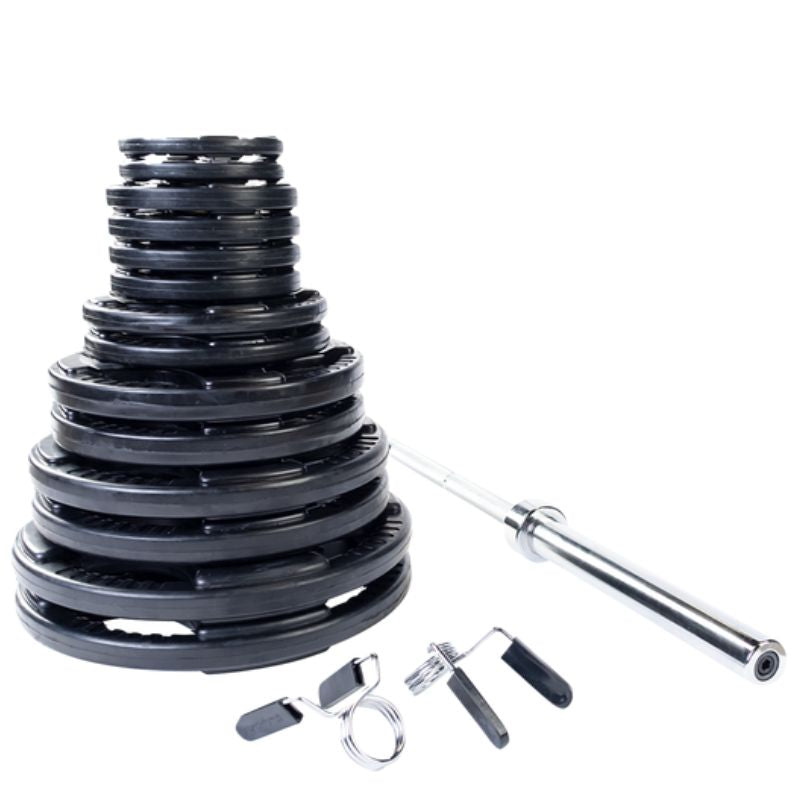 Body-Solid Rubber Grip Olympic Sets 300 lb weight plates olympic set