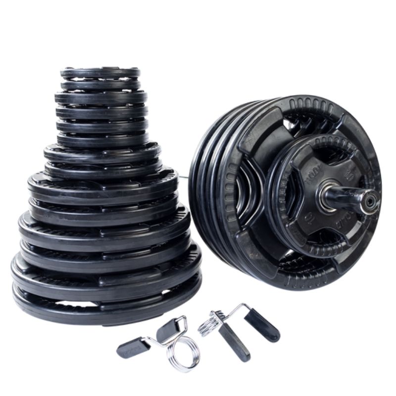 Body-Solid Rubber Grip Olympic Sets 500 lb weight plates olympic set