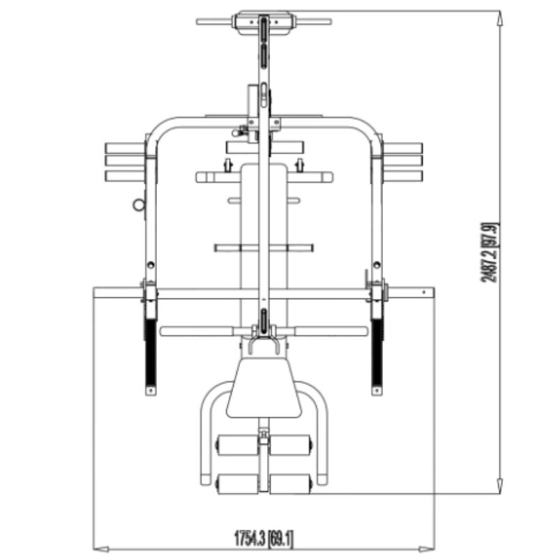 Body-Solid Series 7 Smith Machine - GS348B Schematics