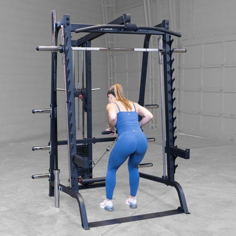 Body-Solid Series 7 Smith Machine Lat Attachment - GLA348B Cable Row Workout