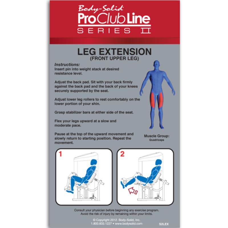 Body-Solid Series II Leg Extension - S2LEX PDF