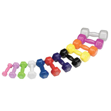 Body-Solid Tools Vinyl Dumbbells 1 lb to 15 lb Vinyl Dumbbells