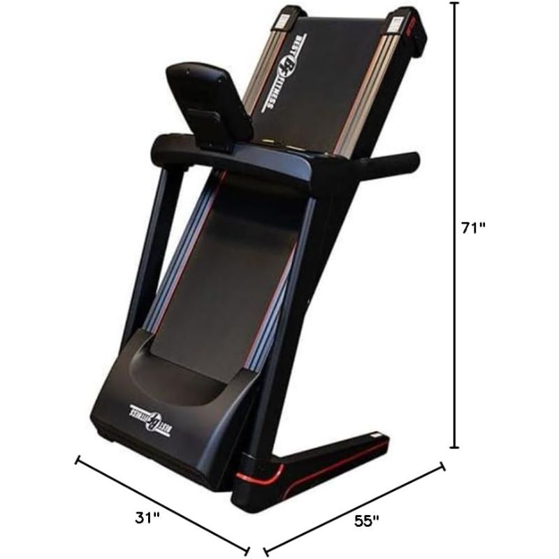 Body-Solid Best Fitness Folding Treadmill - BFT25 Dimensions