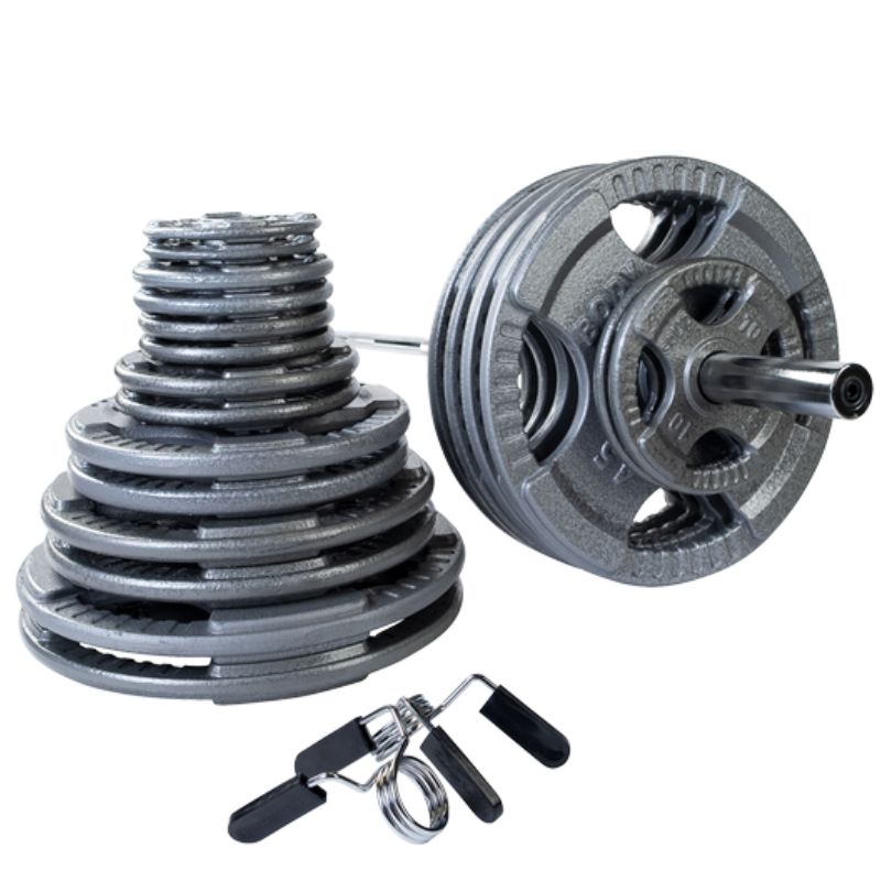 Body-Solid Cast Iron Grip Olympic Sets 500 lb Cast Iron Weight Set