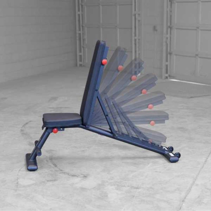Body-Solid Commercial Folding Bench - GFID225B Adjustable Bench Demo