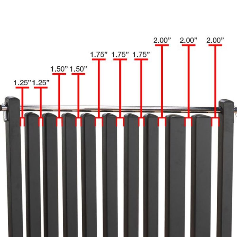 Body-Solid Commercial Vinyl/Neoprene Dumbbell Rack - GDR500 Rack Dimensions