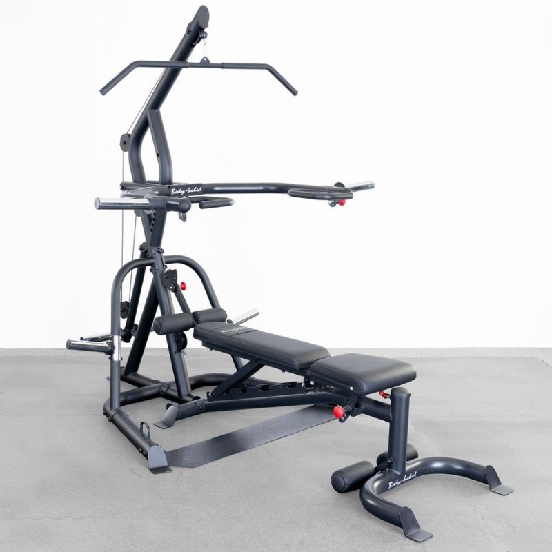 Body-Solid Corner Leverage Gym Package with Bench - GLGS100PB4 Main Display