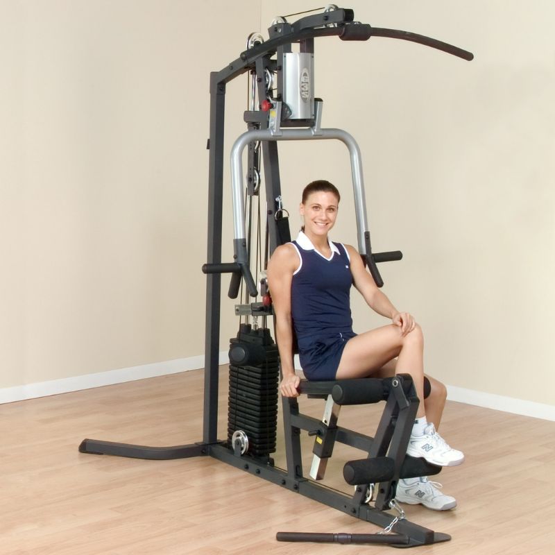 Body-Solid G3S Selectorized Home Gym with Female Model