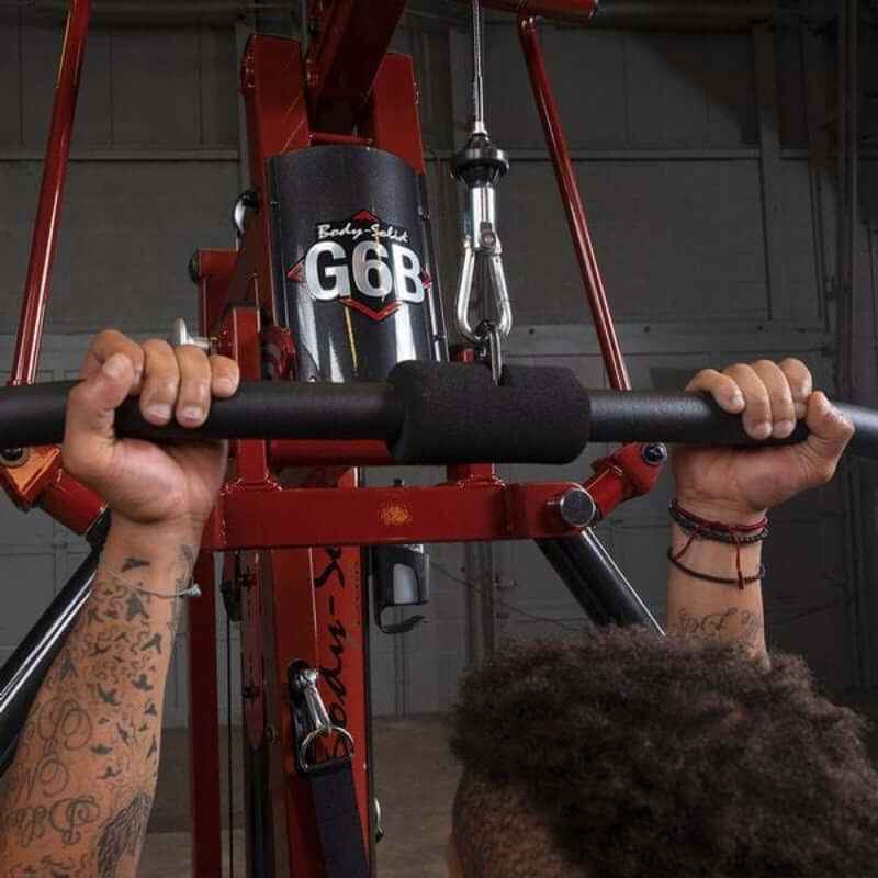 Body-Solid G6BR Bi-Angular Home Gym Chin Down Details