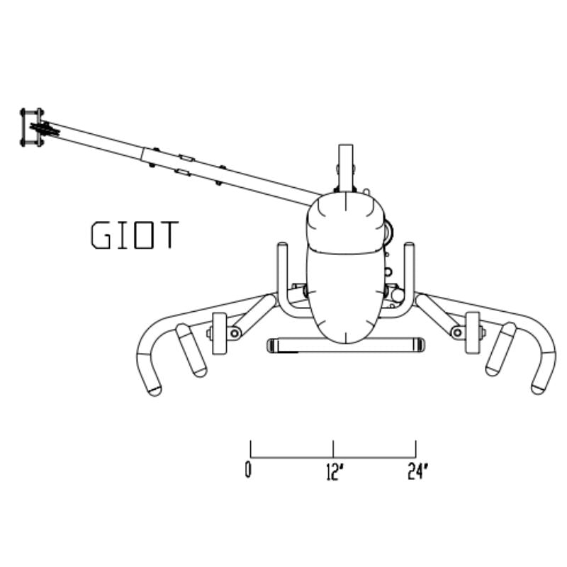 Body-Solid G Series Inner and Outer Thigh Attachment (for G9 Gym) - GIOT9 Schematics