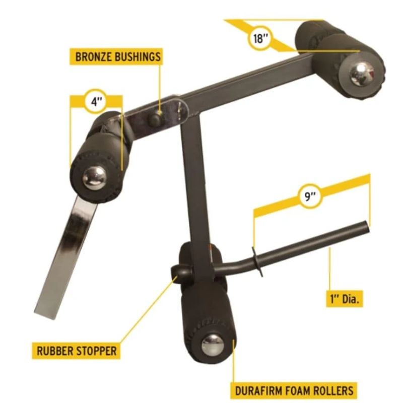Body-Solid Leverage Flat Incline Decline Bench - GFID100B Leg Developer Attachment Features