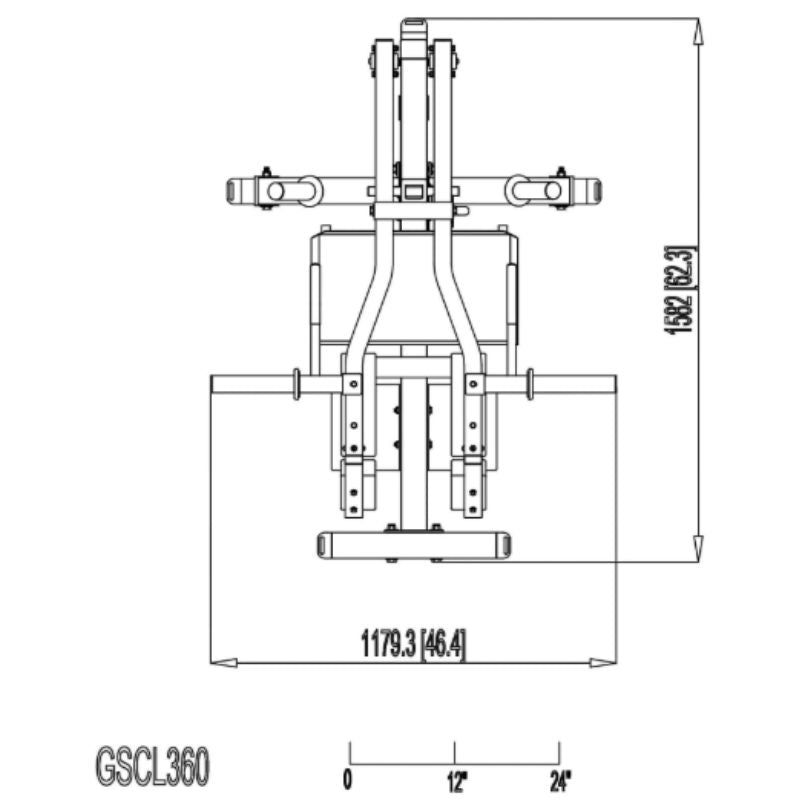Body-Solid Leverage Squat Calf Machine - GSCL360B Schematics