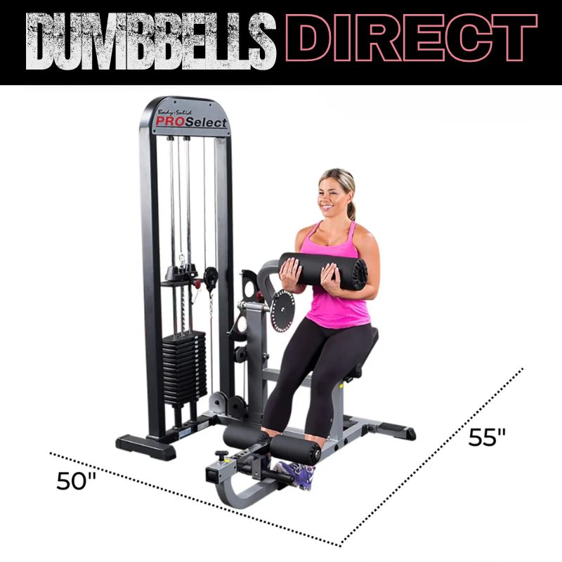 Body-Solid PRO-Select Ab & Back Machine - GCAB-STK Dimensions