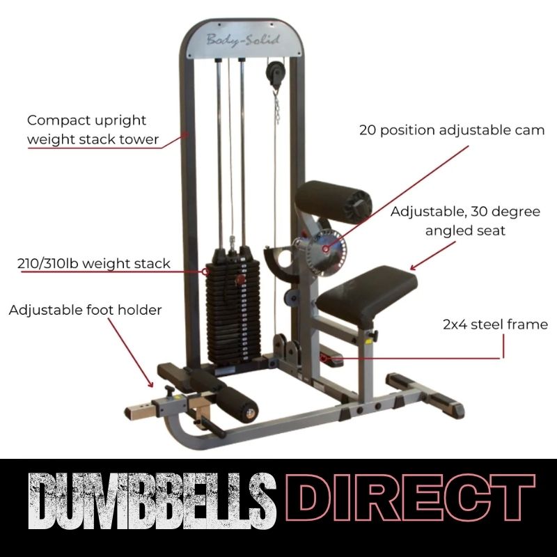 Body-Solid PRO-Select Ab & Back Machine - GCAB-STK Features