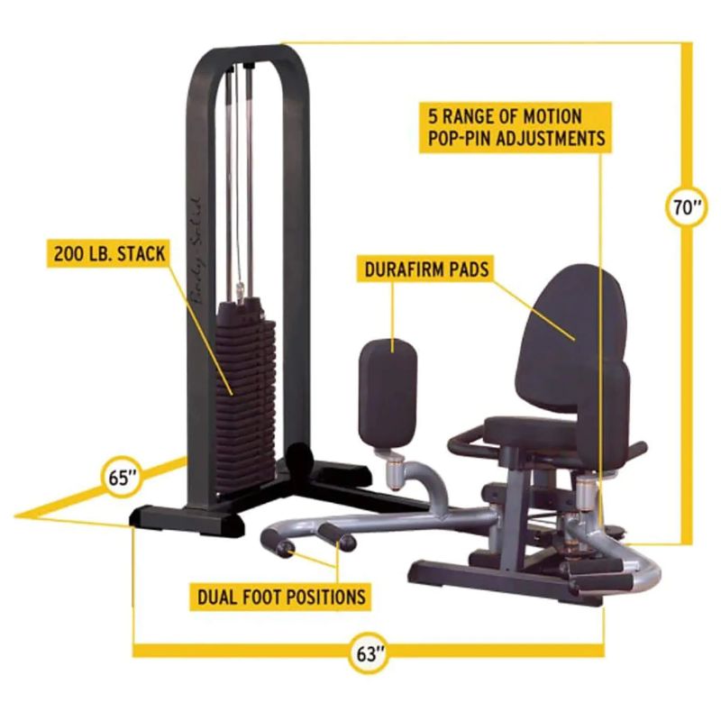 Body-Solid PRO-Select Inner & Outer Thigh Machine - GIOT-STK Features