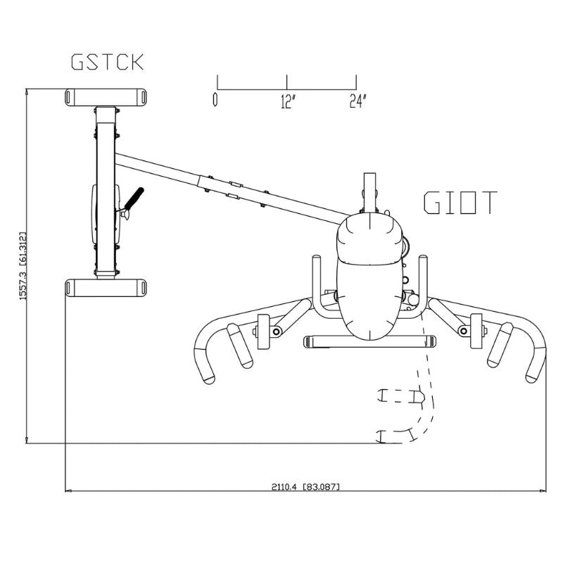 Body-Solid PRO-Select Inner & Outer Thigh Machine - GIOT-STK Schematics